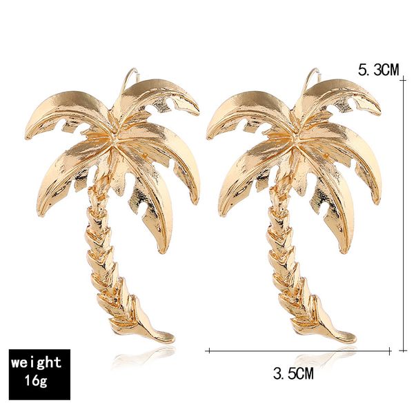selling earrings creative models alloy palm tree leaf metal earrings ear hook europe and america, Golden;silver
selling earrings creative models alloy palm tree leaf metal earrings ear hook europe and america, Golden;silver