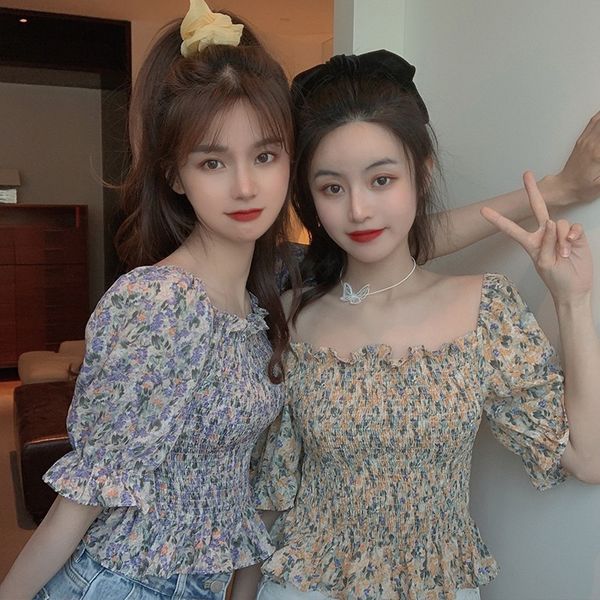 pleated sweet ladies sleeve short slim elegant slash neck print shirt summer chiffon floral dwjtj
pleated sweet ladies sleeve short slim elegant slash neck print shirt summer chiffon floral dwjtj