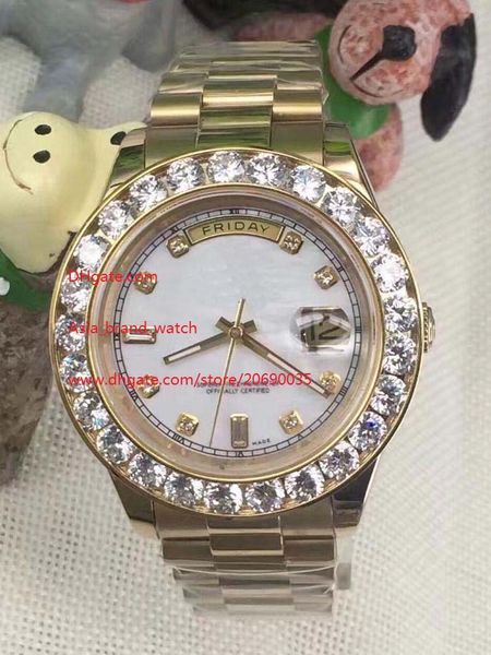 fashion sapphire white dial president day-date 41mm 116613 yellow gold bigger diamond automatic mens men's watch watches, Slivery;brown
fashion sapphire white dial president day-date 41mm 116613 yellow gold bigger diamond automatic mens men's watch watches, Slivery;brown