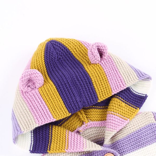cartoon cute 6-24m toddler baby boys girls striped sweater hooded knitted warm coat pink blue clothes drop shipping, White
cartoon cute 6-24m toddler baby boys girls striped sweater hooded knitted warm coat pink blue clothes drop shipping, White