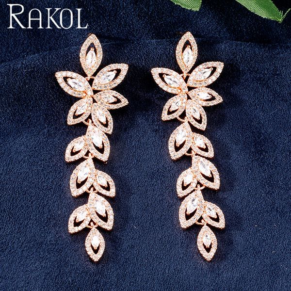 rakol cubic zirconia leaf long bridal jewelry earrings for women dinner wedding anniversary dress accessories reep2348, Silver
rakol cubic zirconia leaf long bridal jewelry earrings for women dinner wedding anniversary dress accessories reep2348, Silver