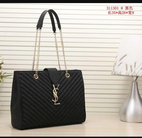 2019 luxurys brands ladies handbag pu leather chain metal letter woman ysl bag size 35 26 9cm ing
2019 luxurys brands ladies handbag pu leather chain metal letter woman ysl bag size 35 26 9cm ing
