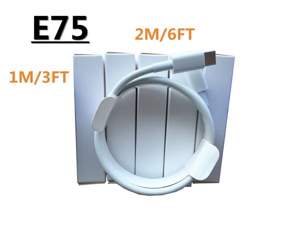 100шт / серия 100% первоначально oem качество 1м / 3 фута 2 м / 6ft чип e75 usb зарядное устройство кабель для передачи данных с розничной н
100шт / серия 100% первоначально oem качество 1м / 3 фута 2 м / 6ft чип e75 usb зарядное устройство кабель для передачи данных с розничной н