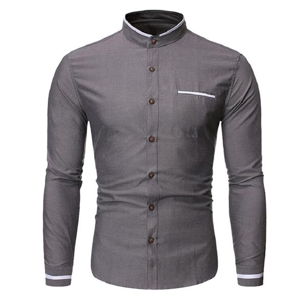 klv shirt men's fashion men solid shirt business casual stand collar cotton long sleeve shirts soft comfortable, White;black
klv shirt men's fashion men solid shirt business casual stand collar cotton long sleeve shirts soft comfortable, White;black