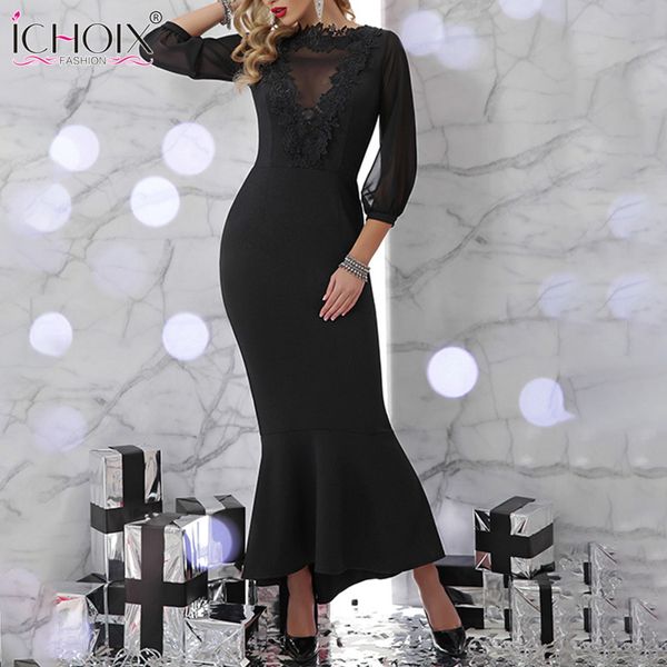ichoix women evening party red dress floral long sleeve bodycon maxi dress elegant mermaid long dresses women clothes 2019, Black;gray
ichoix women evening party red dress floral long sleeve bodycon maxi dress elegant mermaid long dresses women clothes 2019, Black;gray