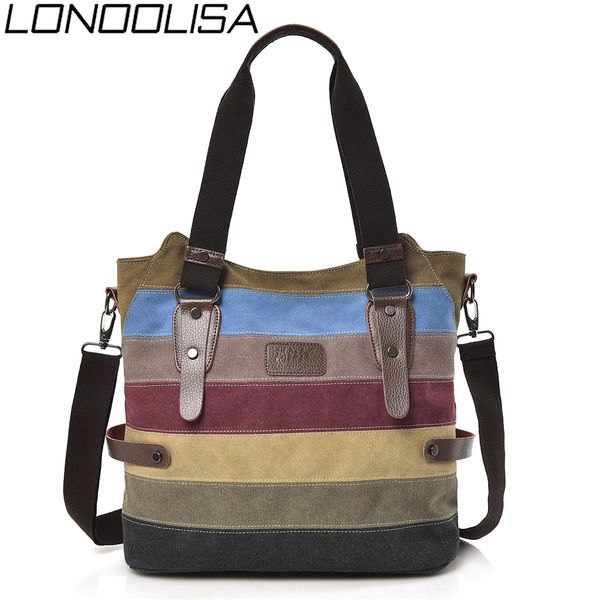 new fashion stitching women shoulder bags canvas casual female crossbody large capacity striped ladies hand bag hot
new fashion stitching women shoulder bags canvas casual female crossbody large capacity striped ladies hand bag hot