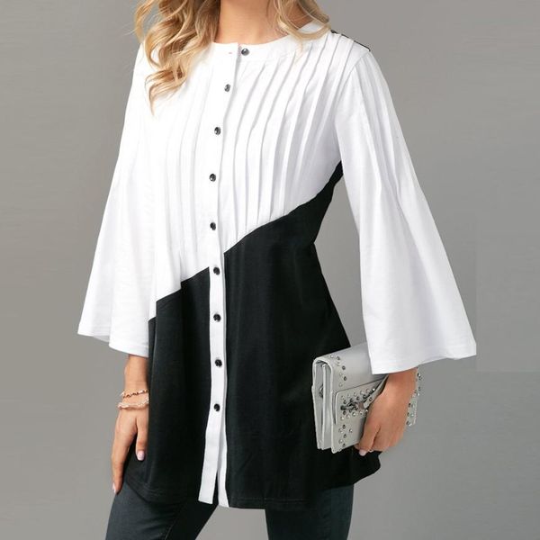 fashion womens white shirts blouse elegant casual button patchwork three quarter sleeve blouse shirts feminina ship
fashion womens white shirts blouse elegant casual button patchwork three quarter sleeve blouse shirts feminina ship