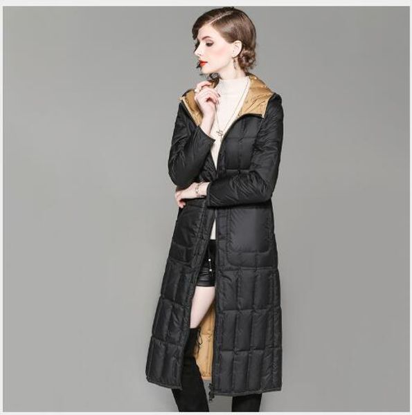 hooded down coat 2018 new winter women long section white duck down warm snow parka female outwear casual slim fit black jacket
hooded down coat 2018 new winter women long section white duck down warm snow parka female outwear casual slim fit black jacket