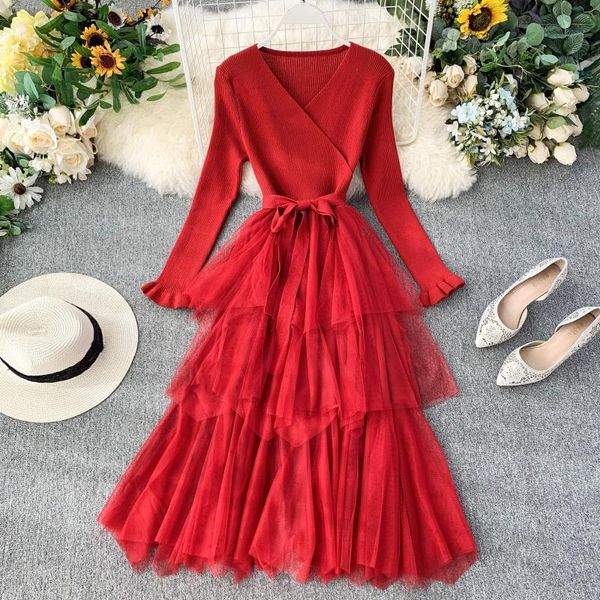 irregualr lace patchwork women knitted dress romantic v neck pink party dress bandage autumn winter midi ladies dresses, Black;gray
irregualr lace patchwork women knitted dress romantic v neck pink party dress bandage autumn winter midi ladies dresses, Black;gray