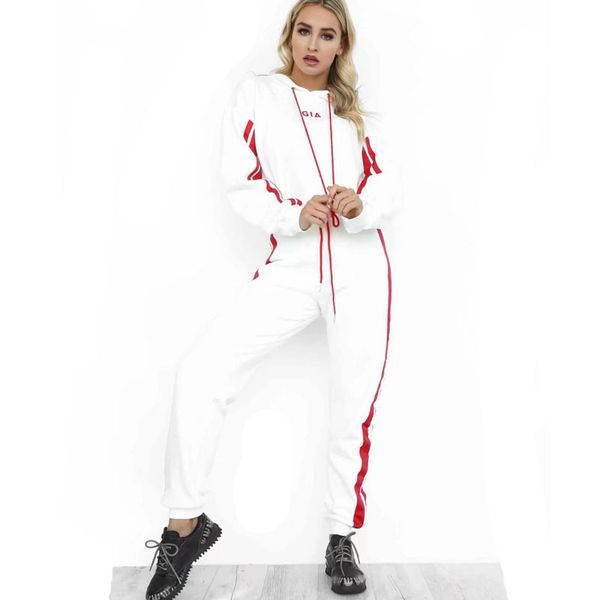 autumn 2 piece set women tracksuit casual white red sweat pants and two piece set hooded sweatshirt hoodie dos piezas, Gray
autumn 2 piece set women tracksuit casual white red sweat pants and two piece set hooded sweatshirt hoodie dos piezas, Gray