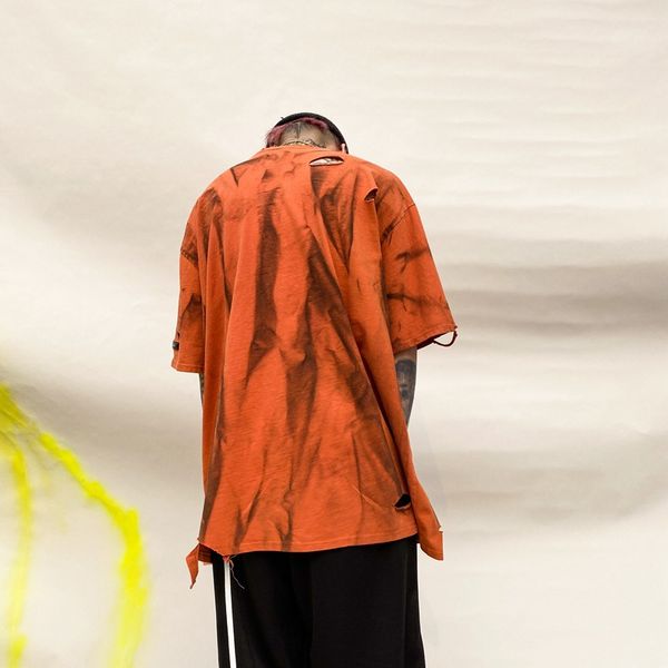 e-baihui men's short-sleeved t-shirt old summer orange tshirts for man high street hip-hop lazy wind graffiti broken hole five-point sl, White;black
e-baihui men's short-sleeved t-shirt old summer orange tshirts for man high street hip-hop lazy wind graffiti broken hole five-point sl, White;black