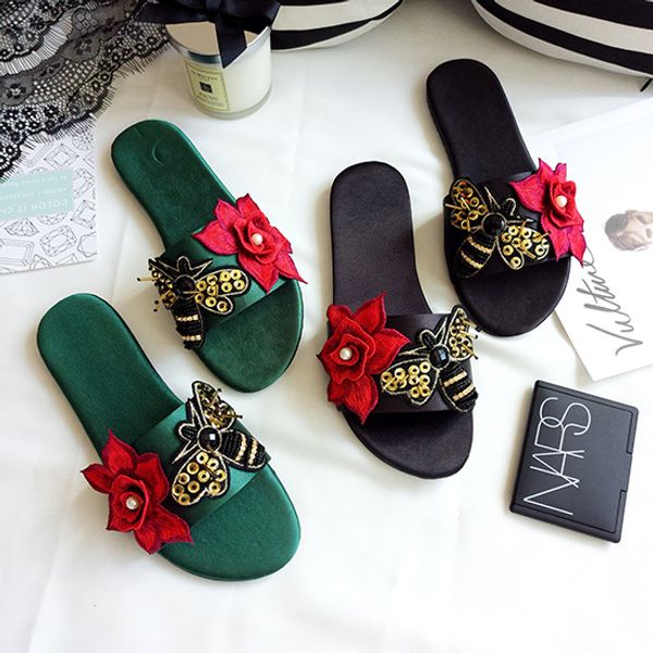 summer women slides fashion women silk fabrics soft slippers with crystal home bathroom slippers beach flip flops shoes, Black
summer women slides fashion women silk fabrics soft slippers with crystal home bathroom slippers beach flip flops shoes, Black