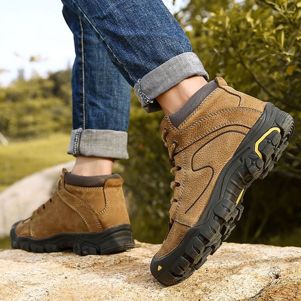 super warm men's winter genuine leather men waterproof rubber snow boots leisure boots england retro shoes for men 2019 new, Black
super warm men's winter genuine leather men waterproof rubber snow boots leisure boots england retro shoes for men 2019 new, Black