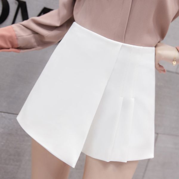 solid color high waist pleated skirt shorts 2020 spring summer irregular wide leg shorts for women ladies slim short pants aq442, Black
solid color high waist pleated skirt shorts 2020 spring summer irregular wide leg shorts for women ladies slim short pants aq442, Black