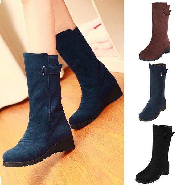 solid warm flock flat height snow boots winter women fashion snow buckle slip on boots round toe shoes lady botas mujer, Black
solid warm flock flat height snow boots winter women fashion snow buckle slip on boots round toe shoes lady botas mujer, Black