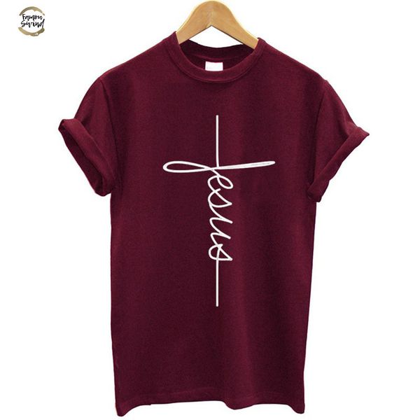 fashion new arrival women t shirts summer short sleeve jesus 100% cotton t shirt christian cross female tee shirt plus size, White
fashion new arrival women t shirts summer short sleeve jesus 100% cotton t shirt christian cross female tee shirt plus size, White