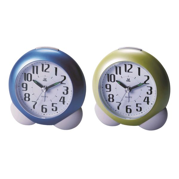 2pcs silent night light cartoon deskclock kids bedside alarm clock bedroom