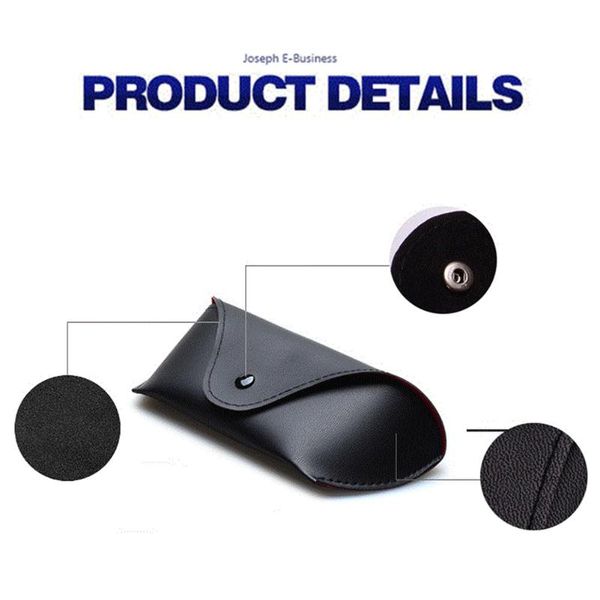 new glasses case students soft durable pu leather glasses case portable sunglasses eyeglasses, Silver
