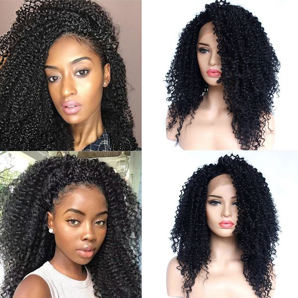 black kinky curly hair synthetic lace front wigs long afro curly wig heat resistant fiber cosplay synthetic hair lace wigs for black women, Black;brown
black kinky curly hair synthetic lace front wigs long afro curly wig heat resistant fiber cosplay synthetic hair lace wigs for black women, Black;brown
