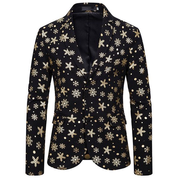 snow christmas bronzing blazer men fashion slim fit mens blazer jacket cosplay stage party suit jacket masculino costume, White;black
snow christmas bronzing blazer men fashion slim fit mens blazer jacket cosplay stage party suit jacket masculino costume, White;black