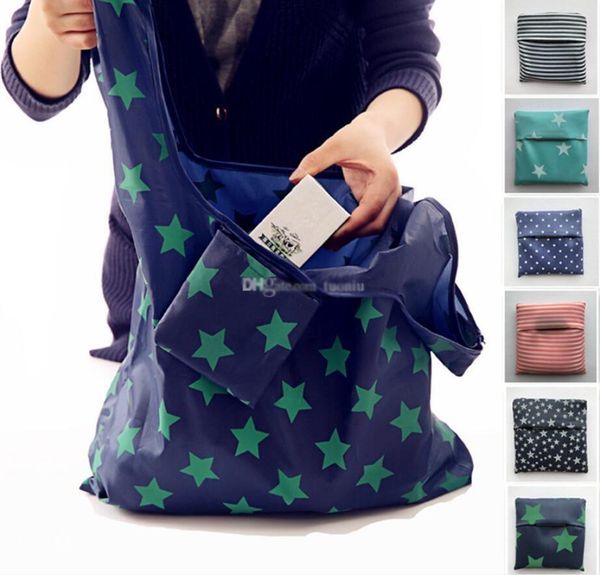 6 styles foldable reusable shopping bags eco storage grocery bags star stripe dot printed shopping tote handbag 53*35cm, Black
6 styles foldable reusable shopping bags eco storage grocery bags star stripe dot printed shopping tote handbag 53*35cm, Black