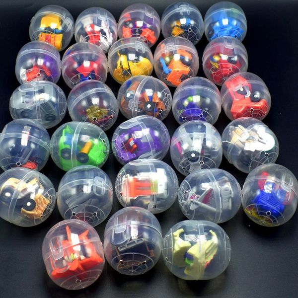 

The Christmas Toy Capsule Toys Deformation Mecha Car Robots Model Toys Inside Party Supplies Baby Gifts Multi Styles