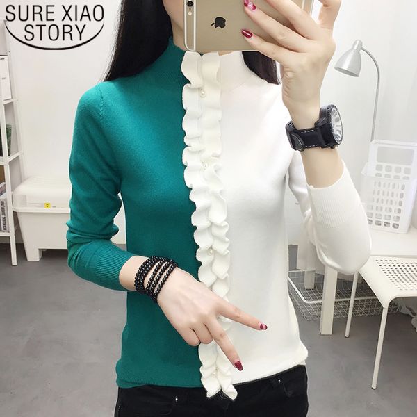 sweaters fashion 2019 women sueter mujer autumn and winter sweater ladies pullovers ruched solid turtleneck swaeter 6929 50, White;black
sweaters fashion 2019 women sueter mujer autumn and winter sweater ladies pullovers ruched solid turtleneck swaeter 6929 50, White;black