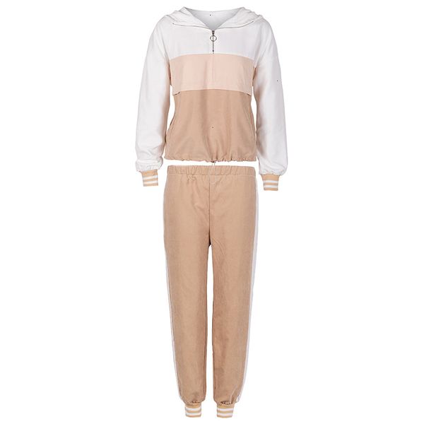 women sets two piece set women pullover suit female outfit casual hooded sweatshirt fashion hoodies plus size clothing tracksuit, White
women sets two piece set women pullover suit female outfit casual hooded sweatshirt fashion hoodies plus size clothing tracksuit, White