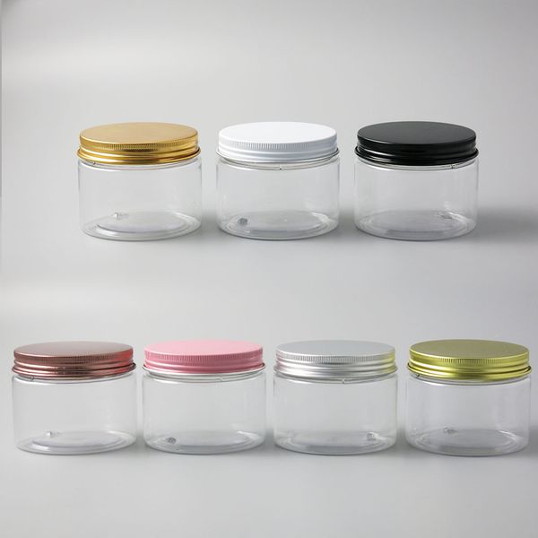 30 x 5oz 6oz 250g big clear pet cream lotion jar with aluminum lid cap transparent plastic cosmetic container wild-mouth bottle
30 x 5oz 6oz 250g big clear pet cream lotion jar with aluminum lid cap transparent plastic cosmetic container wild-mouth bottle