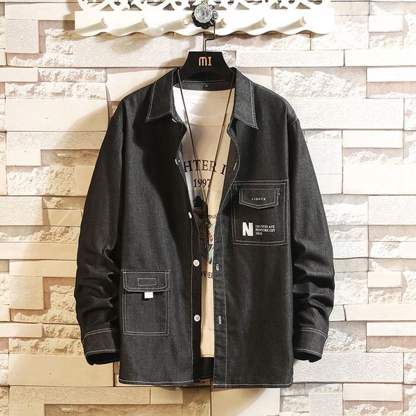 men's casual shirts denim shirt letters printed pocket design loose comfortable men's-blue wear -4xl spring, White;black
men's casual shirts denim shirt letters printed pocket design loose comfortable men's-blue wear -4xl spring, White;black
