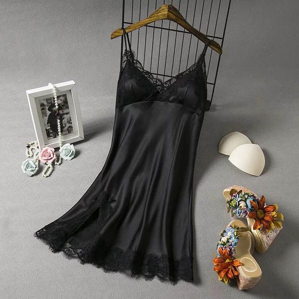 v neck sleepwear summer night dress lingerie nightgown nightwear solid night gown sleepwear women seksi bayan gecelikler, Black;red
v neck sleepwear summer night dress lingerie nightgown nightwear solid night gown sleepwear women seksi bayan gecelikler, Black;red
