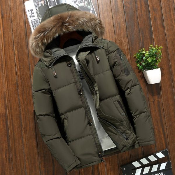 brand winter jacket men white duck down parkas jacket men's thick warm snow parka overcoat windbreaker hooded warm parkas, Black
brand winter jacket men white duck down parkas jacket men's thick warm snow parka overcoat windbreaker hooded warm parkas, Black