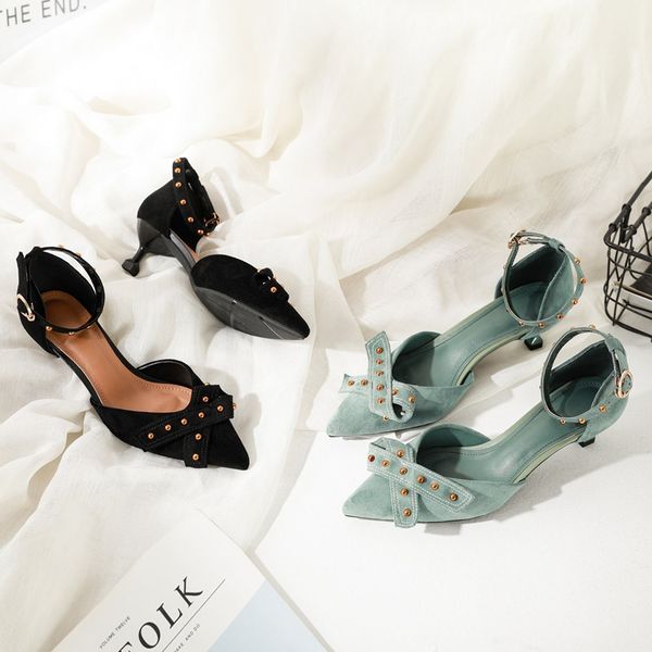 african woman shoe shoes heels 2019 work dress professional rivets pointed pumps sweet shallow mouth sandals straps velvet, Black
african woman shoe shoes heels 2019 work dress professional rivets pointed pumps sweet shallow mouth sandals straps velvet, Black