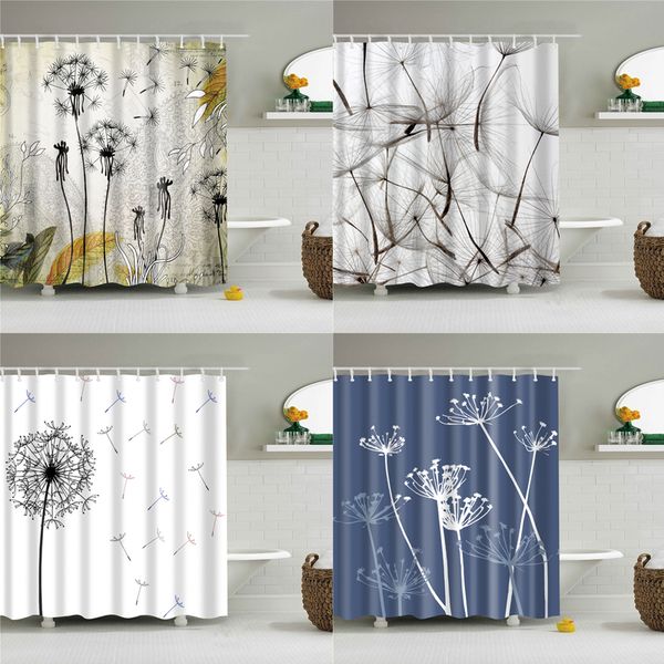 Dandelion pattern shower curtain waterproof bath curtains with 12 hooks for bathroom home decoration polyester fabric screen
Dandelion pattern shower curtain waterproof bath curtains with 12 hooks for bathroom home decoration polyester fabric screen