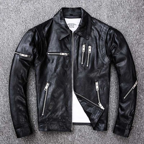 men's leather & faux sheepskin 2021 fashion vegetable tanned genuine jacket men black zipper slim fit motorcycle coat male
men's leather & faux sheepskin 2021 fashion vegetable tanned genuine jacket men black zipper slim fit motorcycle coat male