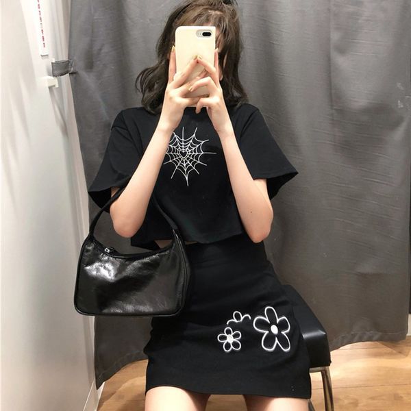 summer fashion embroidered short style short-sleeved casual short skirt two-piece suit, White
summer fashion embroidered short style short-sleeved casual short skirt two-piece suit, White