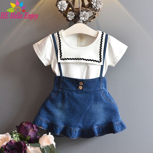 он привет enjoy boutique костюмы детская одежда летняя одежда для девочек наборы с короткими рукавами футболки + ковбойские ремни платье y19, White
он привет enjoy boutique костюмы детская одежда летняя одежда для девочек наборы с короткими рукавами футболки + ковбойские ремни платье y19, White