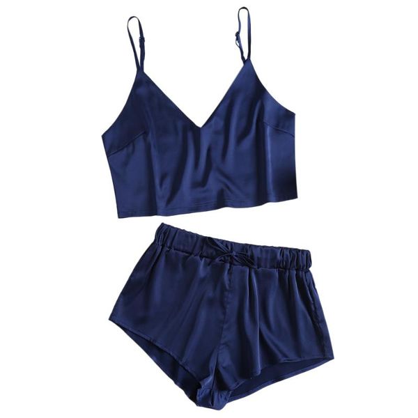 wipalo sleeveless lace suspenders and pajama shorts 2018 new burgundy v neck set summer sleepwear women pajamas, Blue;gray
wipalo sleeveless lace suspenders and pajama shorts 2018 new burgundy v neck set summer sleepwear women pajamas, Blue;gray