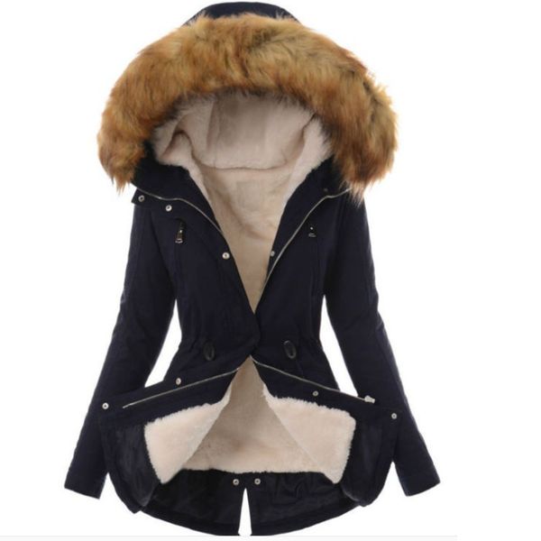 2019 winter women parka coat fashion faux fur collar hooded jackets outerwear female thick warm cotton padded coats overcoat, Black
2019 winter women parka coat fashion faux fur collar hooded jackets outerwear female thick warm cotton padded coats overcoat, Black