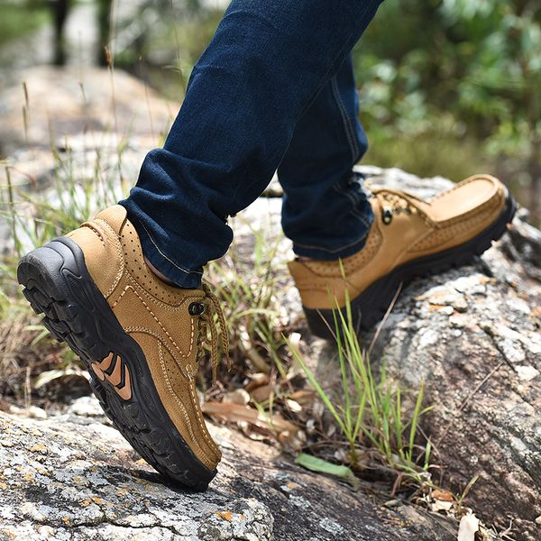 mens outdoor genuine leather walking shoes man ankle lace up comfortable male shoes boots sneakers men walking nubuck, Black
mens outdoor genuine leather walking shoes man ankle lace up comfortable male shoes boots sneakers men walking nubuck, Black