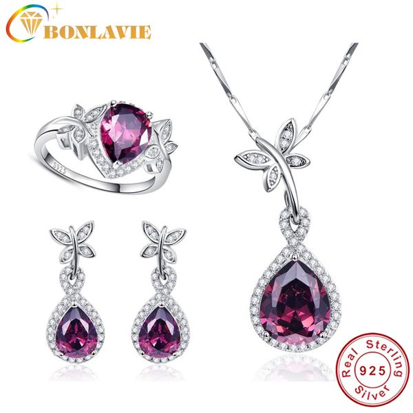 bonlavie butterfly spessartine garnet wedding bridal earrings & necklaces & rings water drop jewelry sets sterling silver 925, Black
bonlavie butterfly spessartine garnet wedding bridal earrings & necklaces & rings water drop jewelry sets sterling silver 925, Black