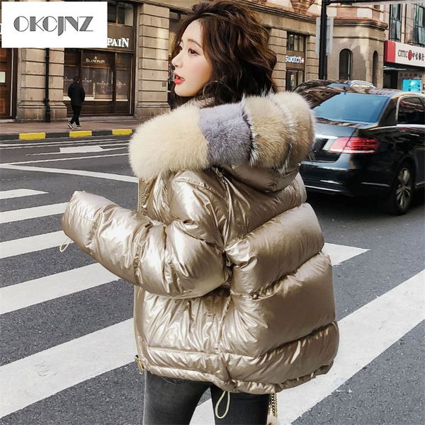 bright noodle short large fur collar down jacket women winter new thick white duck down coat female loose straight parka yy132, Black
bright noodle short large fur collar down jacket women winter new thick white duck down coat female loose straight parka yy132, Black
