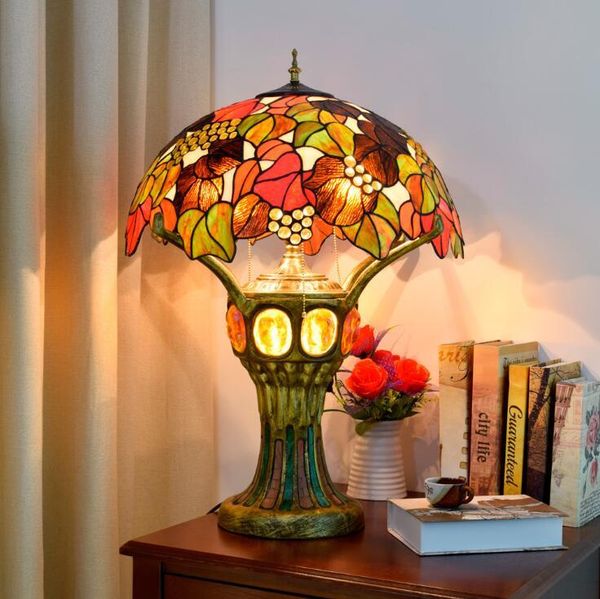 american retro table lamp living room bedroom glass table lamp restaurant bar decoration lamp tiffany stained glass night light
american retro table lamp living room bedroom glass table lamp restaurant bar decoration lamp tiffany stained glass night light