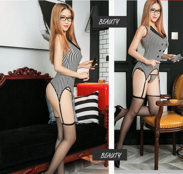 8003 tight garter ol secretary uniform black stockings temptation suit transparent vertical strips lingerie passion pick, Red;black
8003 tight garter ol secretary uniform black stockings temptation suit transparent vertical strips lingerie passion pick, Red;black