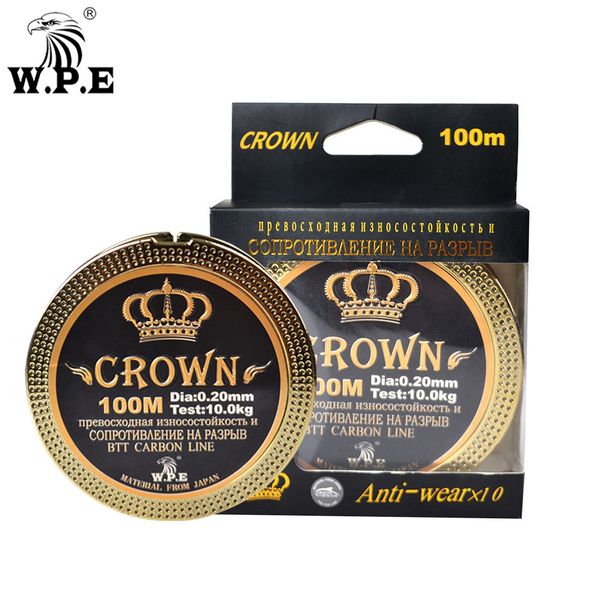 w.p.e brand crown 100m 0.20mm-0.60mm fluorocarbon coating 10kg-41kg fishing line carbon fiber carp fishing tackle
w.p.e brand crown 100m 0.20mm-0.60mm fluorocarbon coating 10kg-41kg fishing line carbon fiber carp fishing tackle