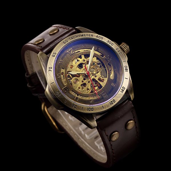 hollow steampunk watch men's leather retro men's automatic mechanical watch 2019 erkek kol saati relogios masculino 2020 new, Slivery;brown
hollow steampunk watch men's leather retro men's automatic mechanical watch 2019 erkek kol saati relogios masculino 2020 new, Slivery;brown