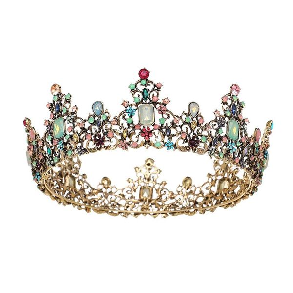 jeweled baroque queen crown - rhinestone wedding crowns and tiaras for women, costume party hair accessories with gemstones, Golden;white
jeweled baroque queen crown - rhinestone wedding crowns and tiaras for women, costume party hair accessories with gemstones, Golden;white