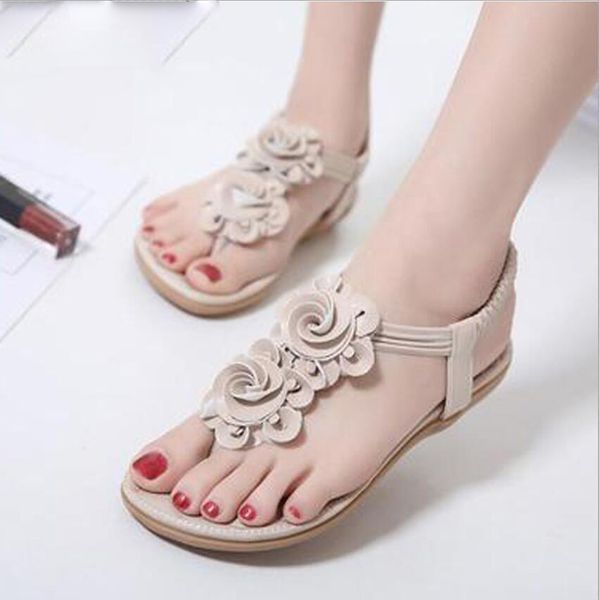 new women summer casual bohemia flat sandals shoes woman flower flip flop sweet beach sandals shoes size 35-41, Black
new women summer casual bohemia flat sandals shoes woman flower flip flop sweet beach sandals shoes size 35-41, Black