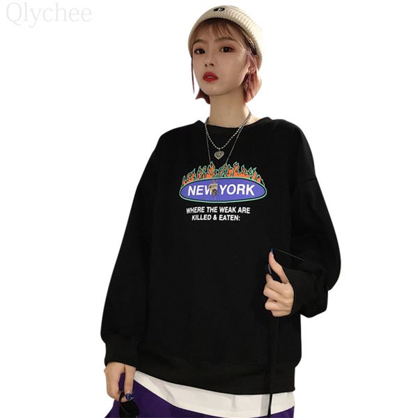 qlychee flame letter fleeced кофты женские с длинным рукавом o шеи streetwears весна осень свободного покроя женские пуловеры, Black
qlychee flame letter fleeced кофты женские с длинным рукавом o шеи streetwears весна осень свободного покроя женские пуловеры, Black