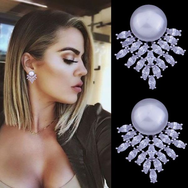 godki 23mm elegant feather flower imitation pearl full micro cubic zirconia women bridal engagement earring jewelry addiction t7190617, Golden;silver
godki 23mm elegant feather flower imitation pearl full micro cubic zirconia women bridal engagement earring jewelry addiction t7190617, Golden;silver